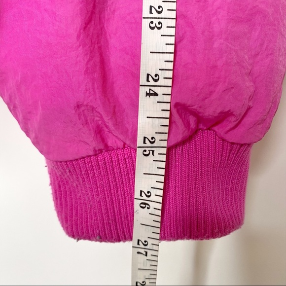 Free People Puffer Jacket Cold Rush Pink Cropped Bright Winter Adjustable Waist - Picture 15 of 16